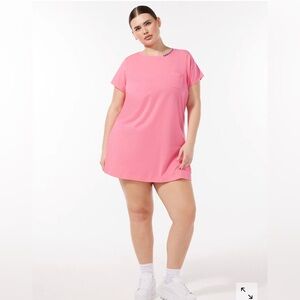 Savage X Fenty Essential Baby Tee Dress Pink Womens Shirt Dress NWT